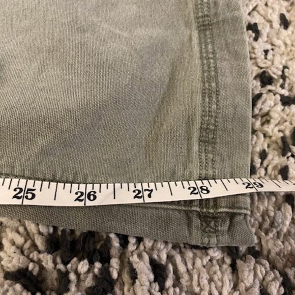 American Eagle Outfitters Khaki green boot Cut Cargo jeans size 00 - Picture 8 of 14